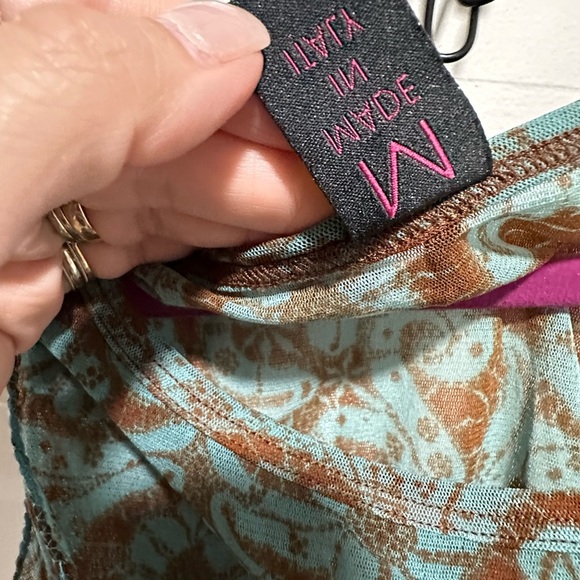 Y2K Save the Queen Sheer Floral Paisley Top Fairycore Mermaidcore Size Med - Picture 5 of 9